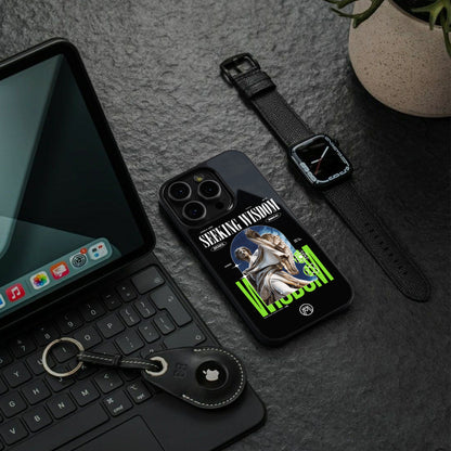 seeking wisdom back phone cover | glass case for Google Pixel 8