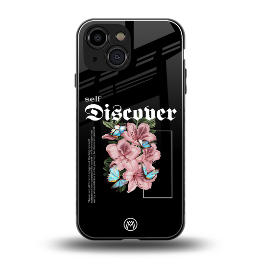 self discover back phone cover | glass case for iphone 13 mini