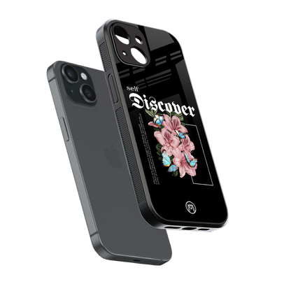 self discover back phone cover | glass case for iphone 13 mini