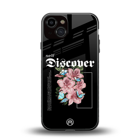 self discover back phone cover | glass case for iphone 13