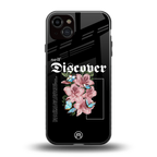 self discover back phone cover | glass case for iphone 15 plus