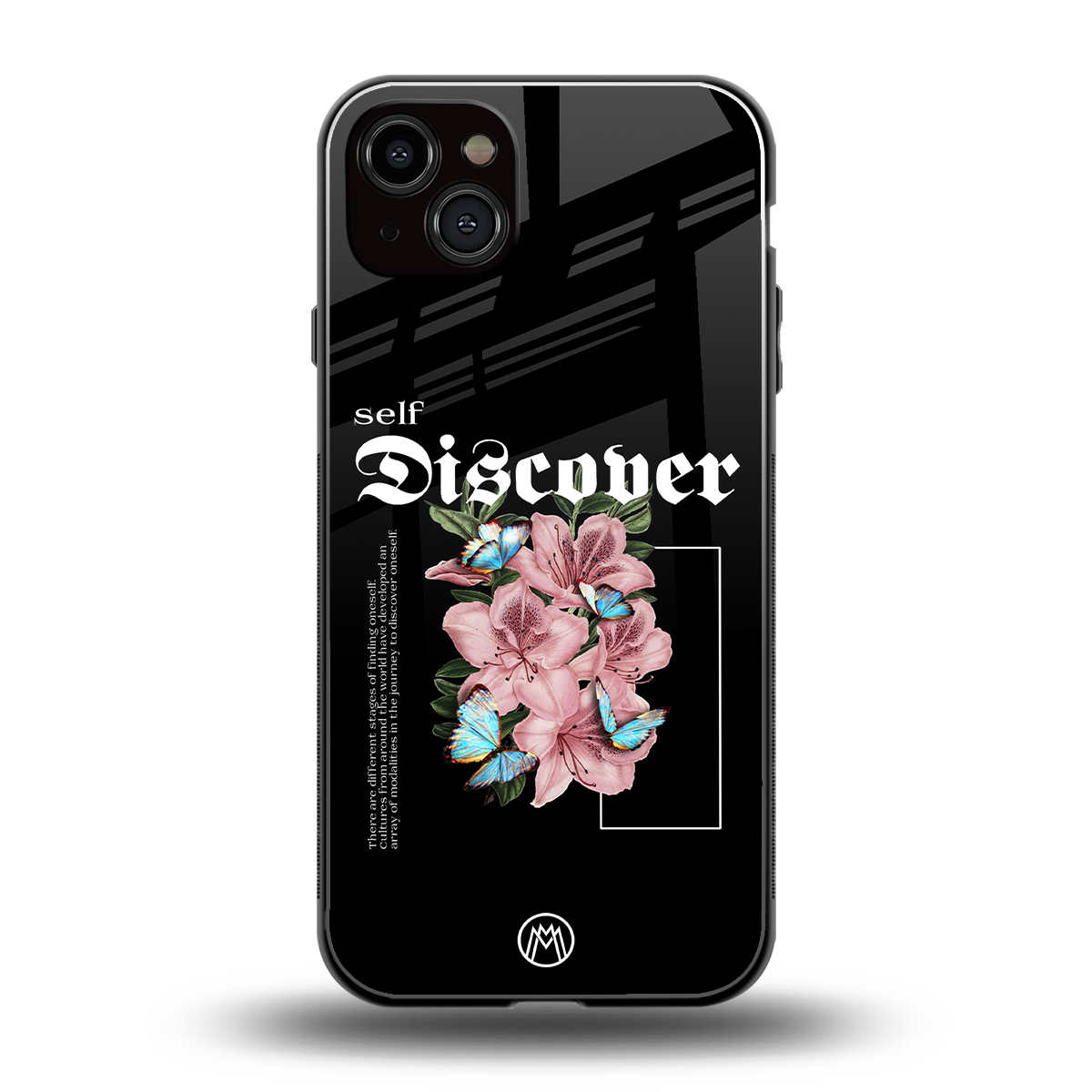 self discover back phone cover | glass case for iphone 14 plus