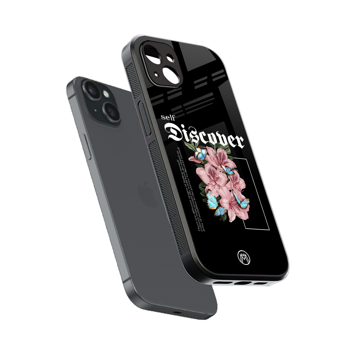 self discover back phone cover | glass case for iphone 14 plus