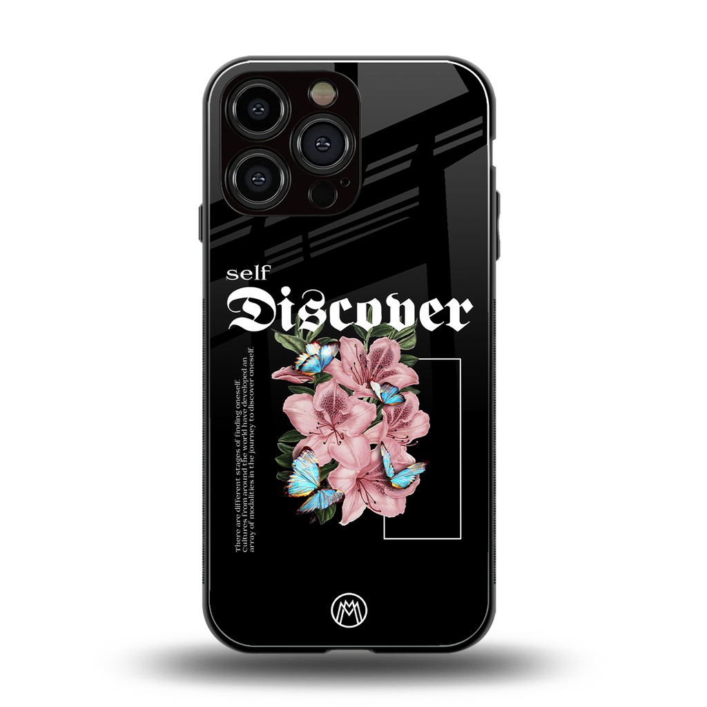 self discover back phone cover | glass case for iphone 14 pro max