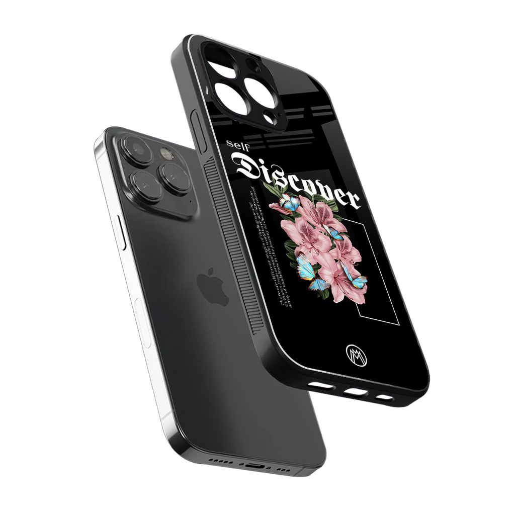 self discover back phone cover | glass case for iphone 14 pro max
