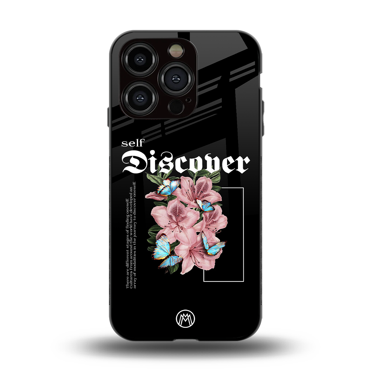 self discover back phone cover | glass case for iphone 15 pro