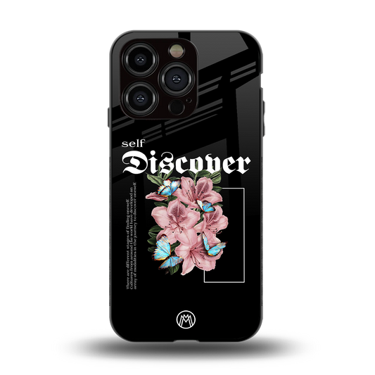 self discover back phone cover | glass case for iphone 15 pro