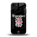 self discover back phone cover | glass case for iphone 15
