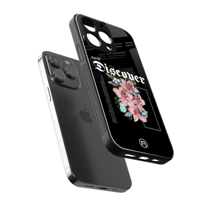 self discover back phone cover | glass case for iphone 15 pro