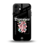 self discover back phone cover | glass case for iphone 16 plus