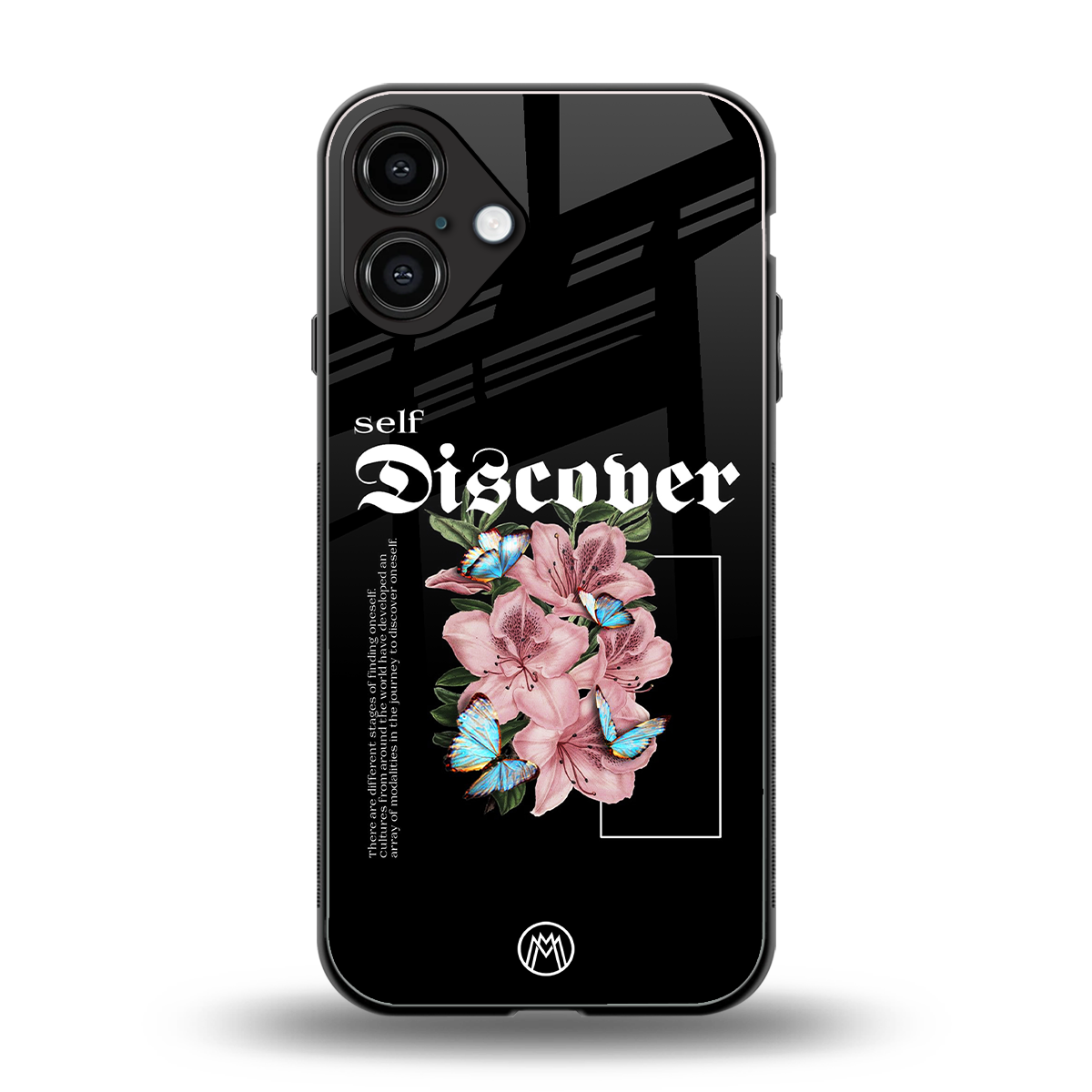 self discover back phone cover | glass case for iphone 16 plus