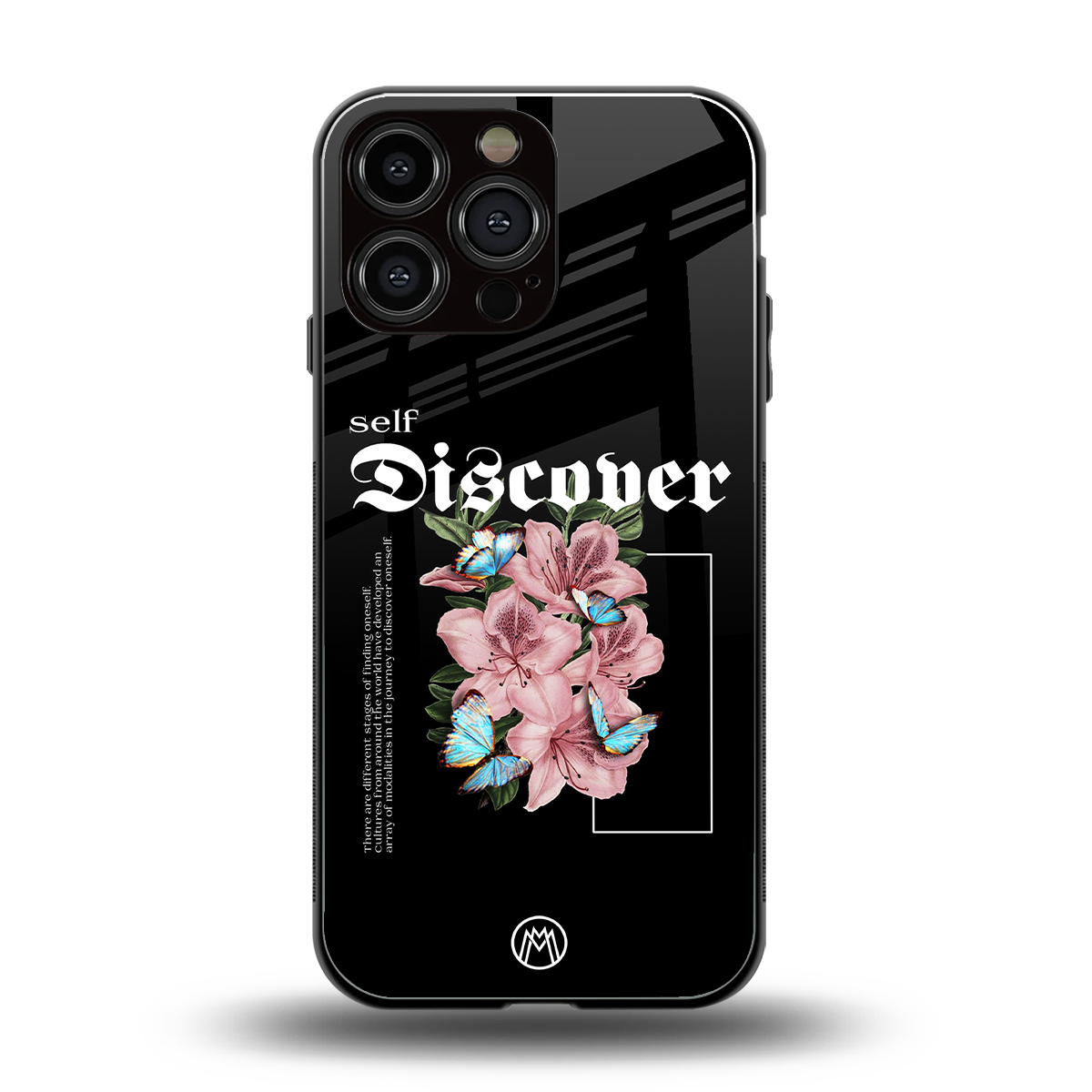 self discover back phone cover | glass case for iphone 16 pro max