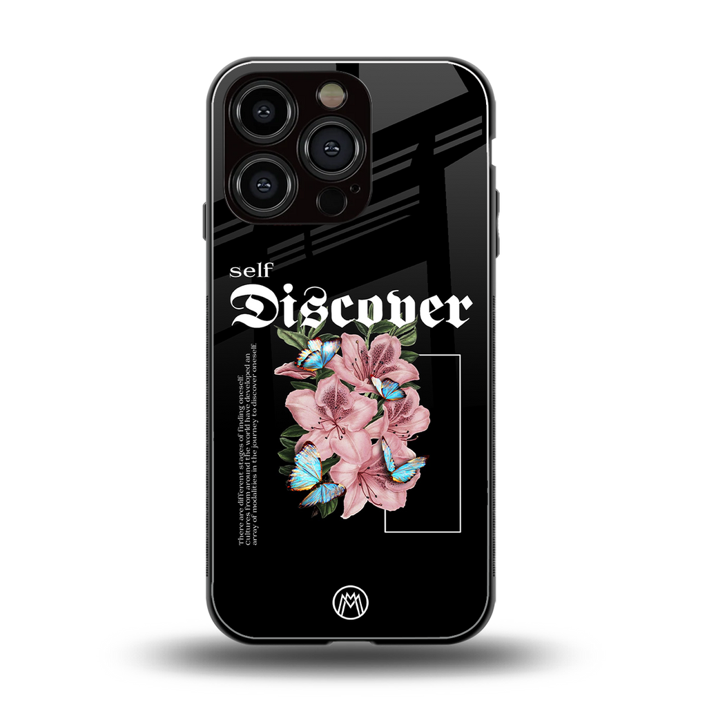 self discover back phone cover | glass case for iphone 16 pro