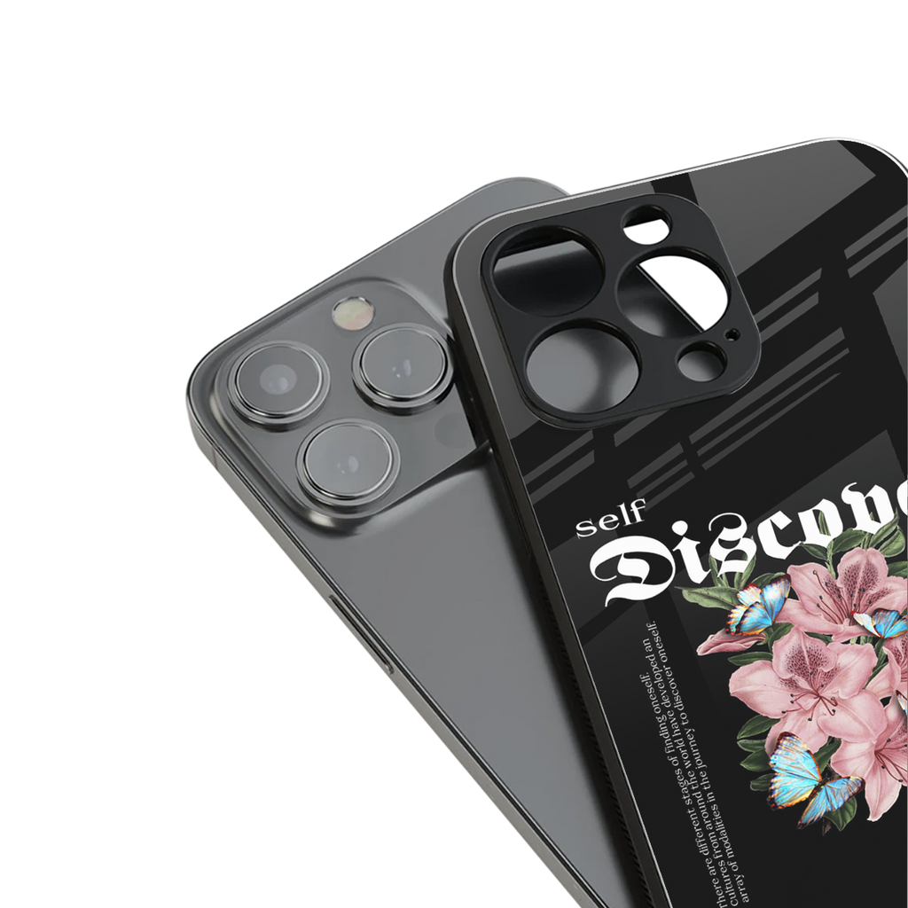 self discover back phone cover | glass case for iphone 14 pro max