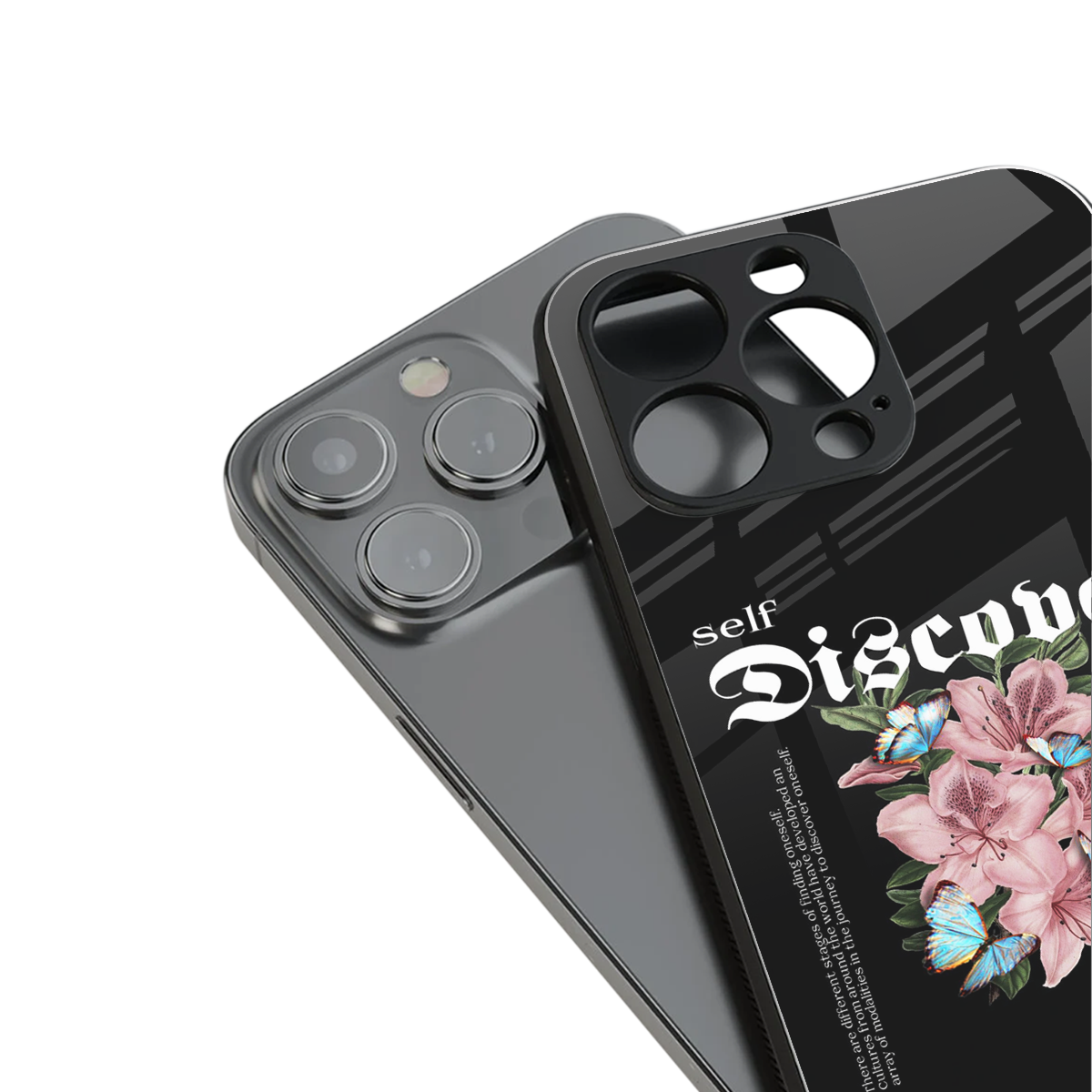 self discover back phone cover | glass case for iphone 14 pro max