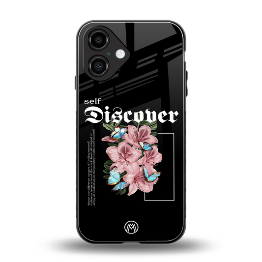 self discover back phone cover | glass case for iphone 16