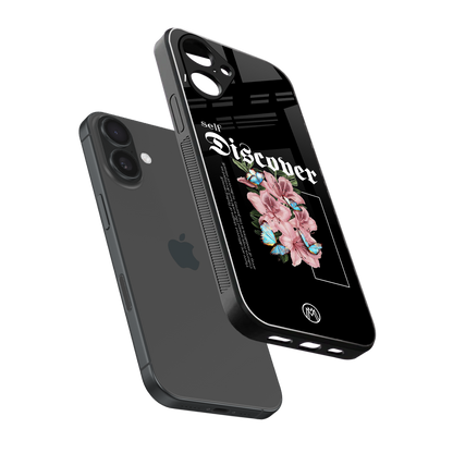 self discover back phone cover | glass case for iphone 16