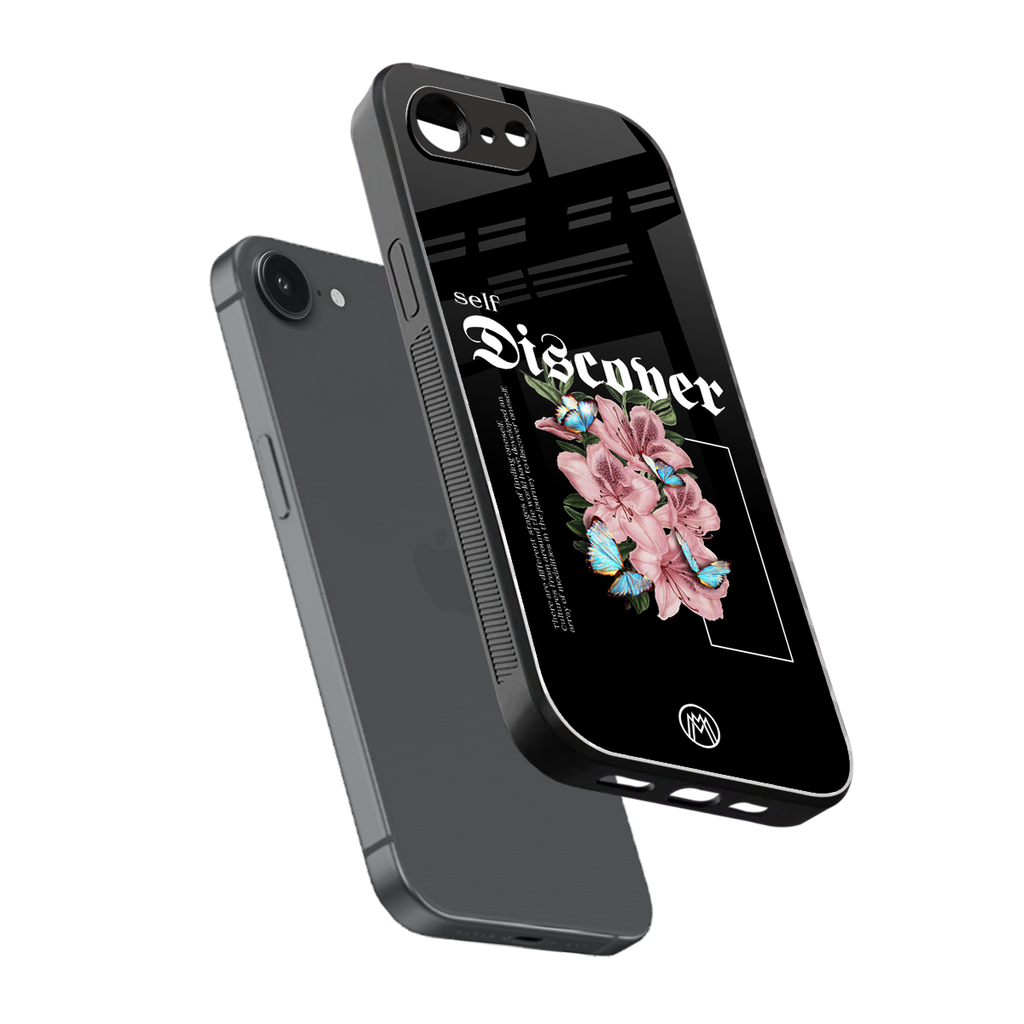 self discover back phone cover | glass case for iphone 16e