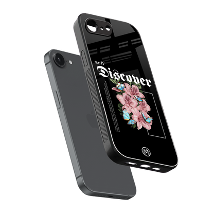 self discover back phone cover | glass case for iphone 16e