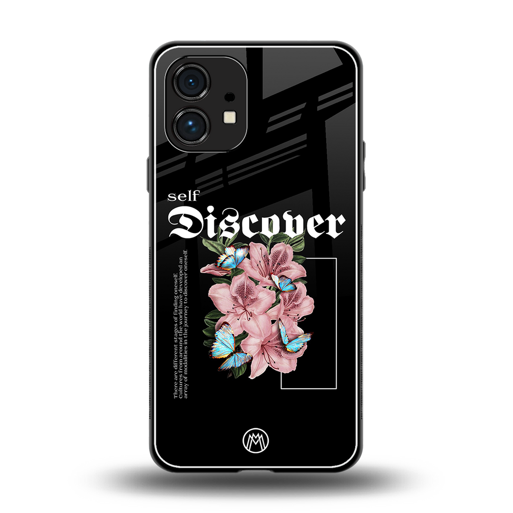 self discover back phone cover | glass case for nothing phone 1