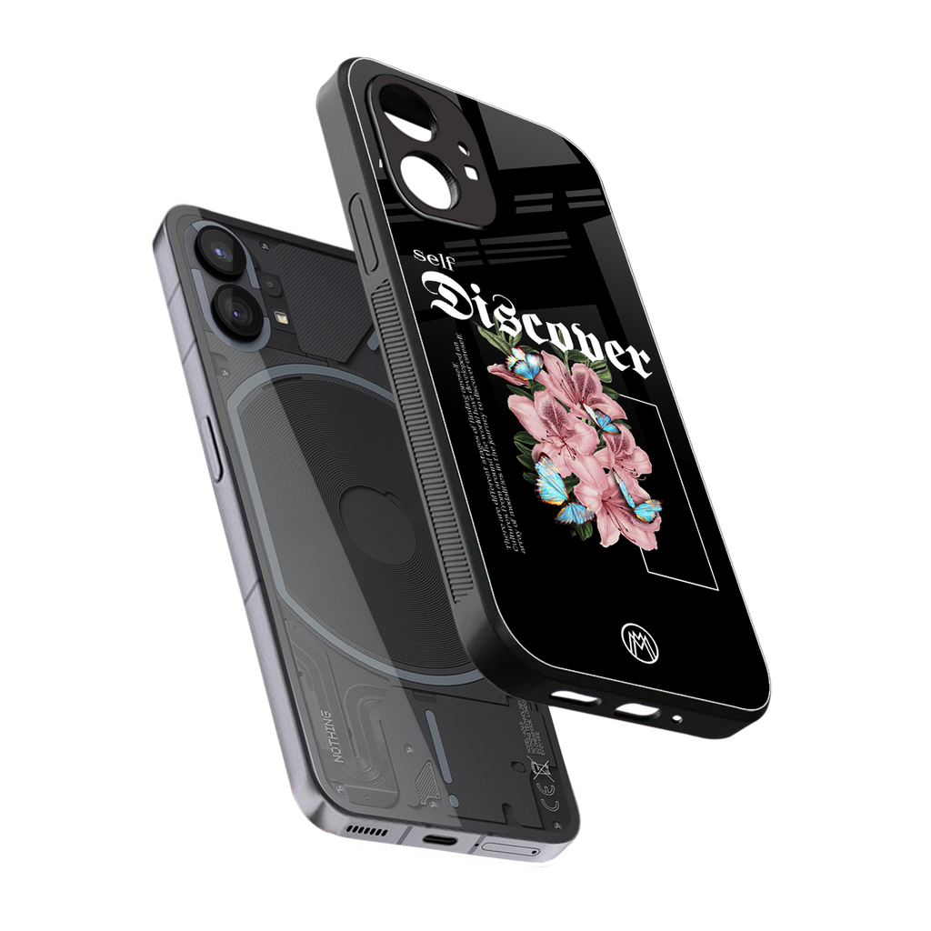 self discover back phone cover | glass case for nothing phone 1
