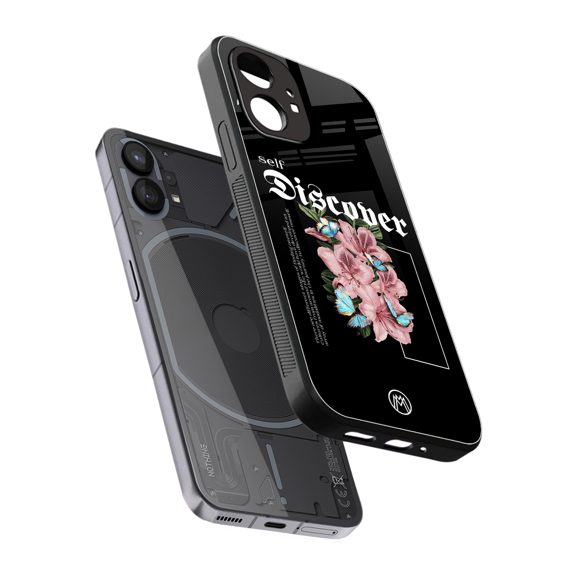 self discover back phone cover | glass case for nothing phone 1