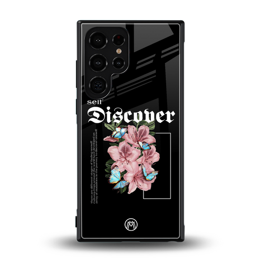 self discover back phone cover | glass case for samsung galaxy s24 ultra