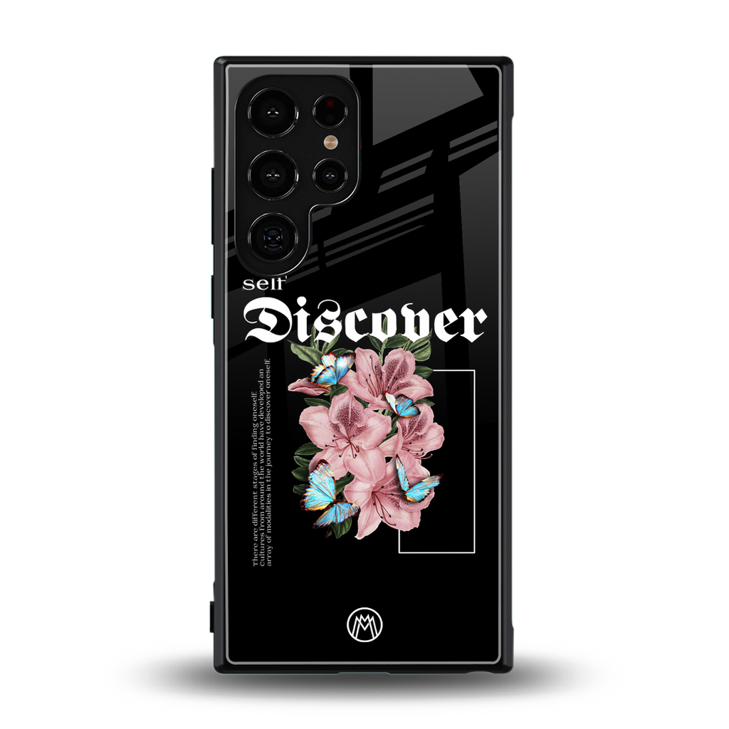 self discover back phone cover | glass case for samsung galaxy s23 ultra