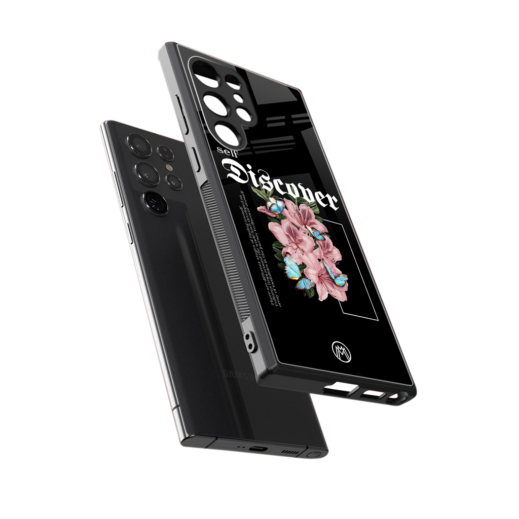self discover back phone cover | glass case for samsung galaxy s23 ultra