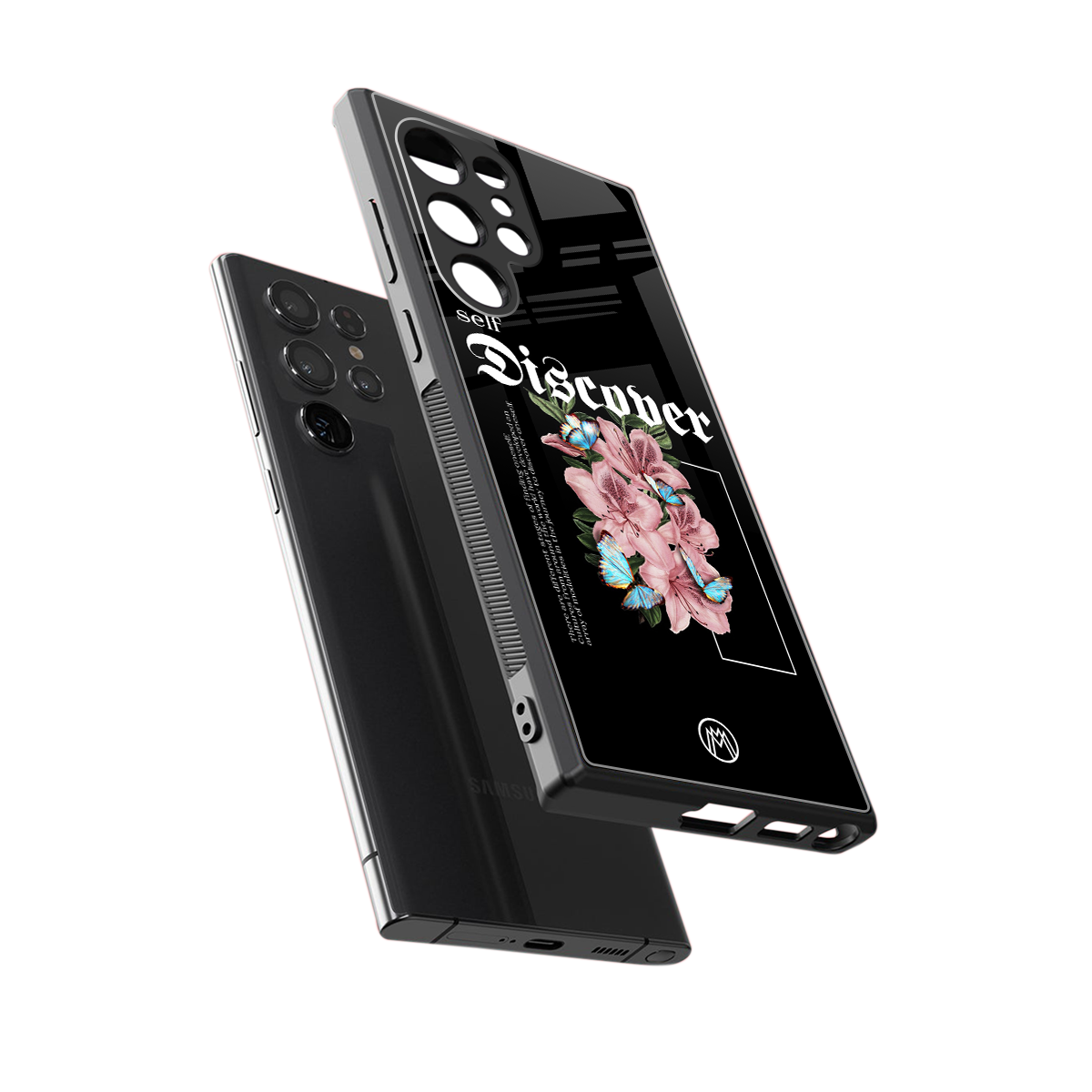 self discover back phone cover | glass case for samsung galaxy s23 ultra