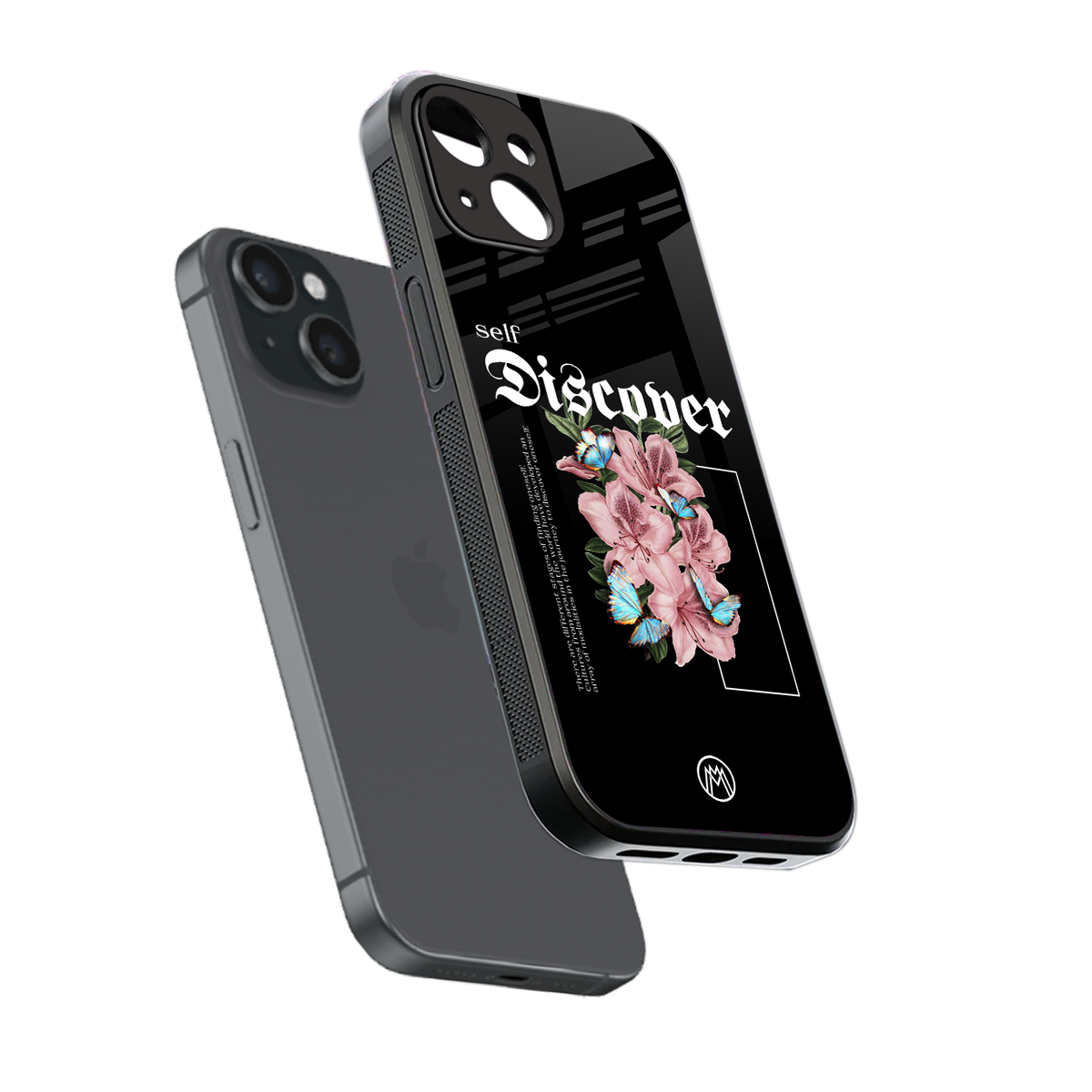 self discover back phone cover | glass case for iphone 15