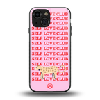 self love club back phone cover | glass case for iphone 13 mini
