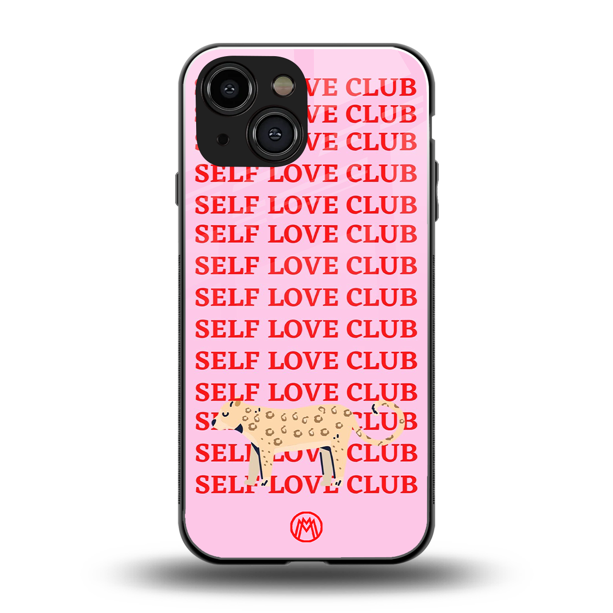 self love club back phone cover | glass case for iphone 13 mini