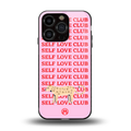self love club back phone cover | glass case for iphone 13 pro
