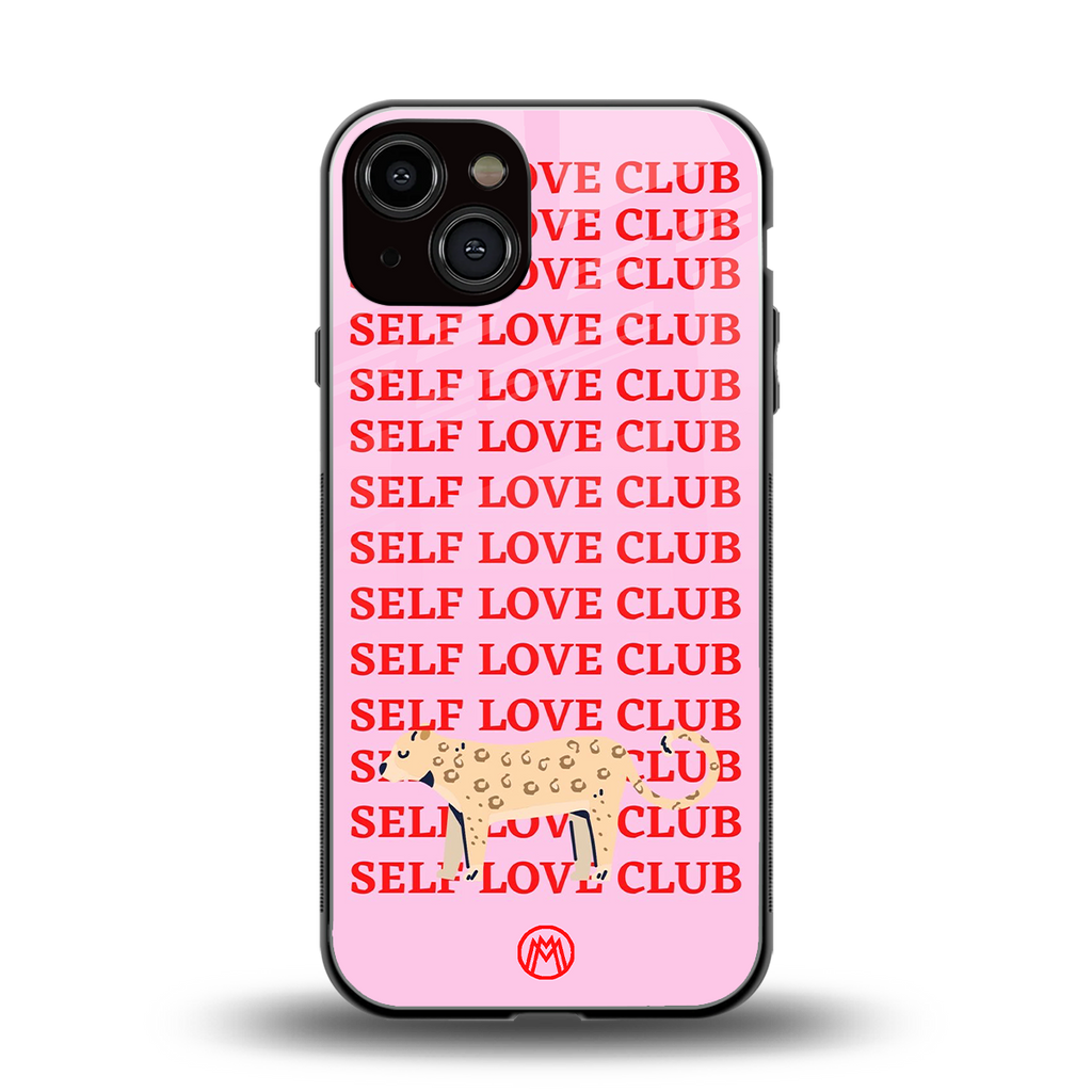 self love club back phone cover | glass case for iphone 13