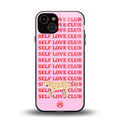 self love club back phone cover | glass case for iphone 13