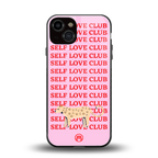 self love club back phone cover | glass case for iphone 13