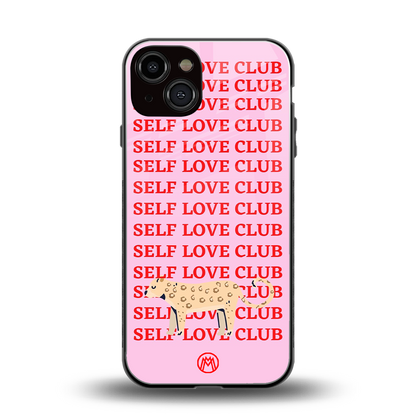 self love club back phone cover | glass case for iphone 13