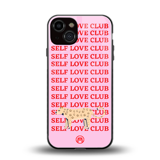self love club back phone cover | glass case for iphone 13