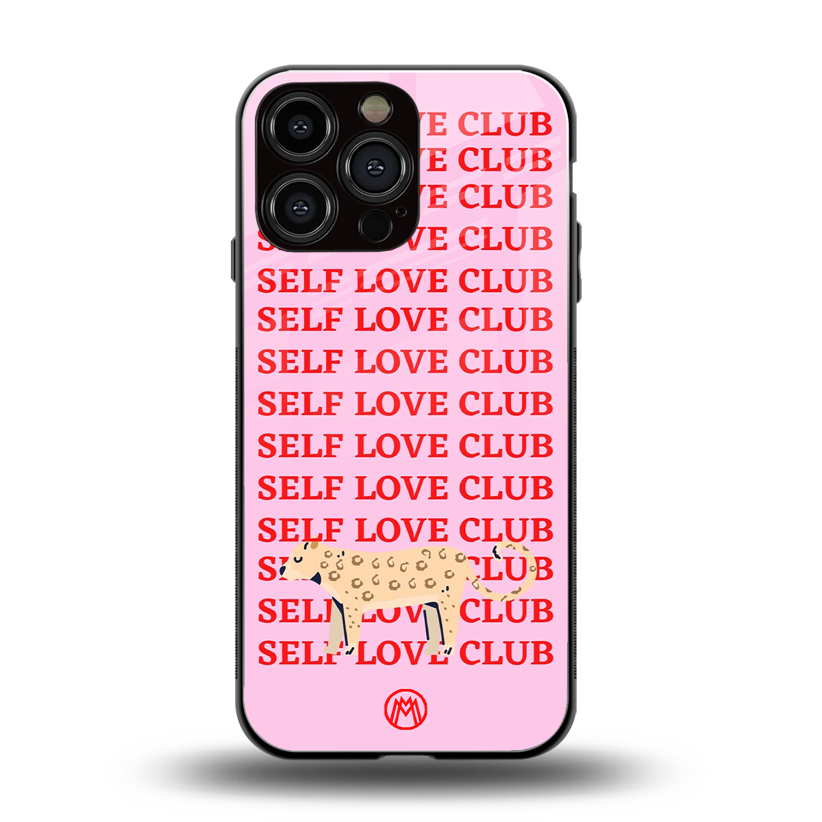 self love club back phone cover | glass case for iphone 16 pro max