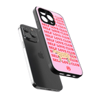 self love club back phone cover | glass case for iphone 16 pro max