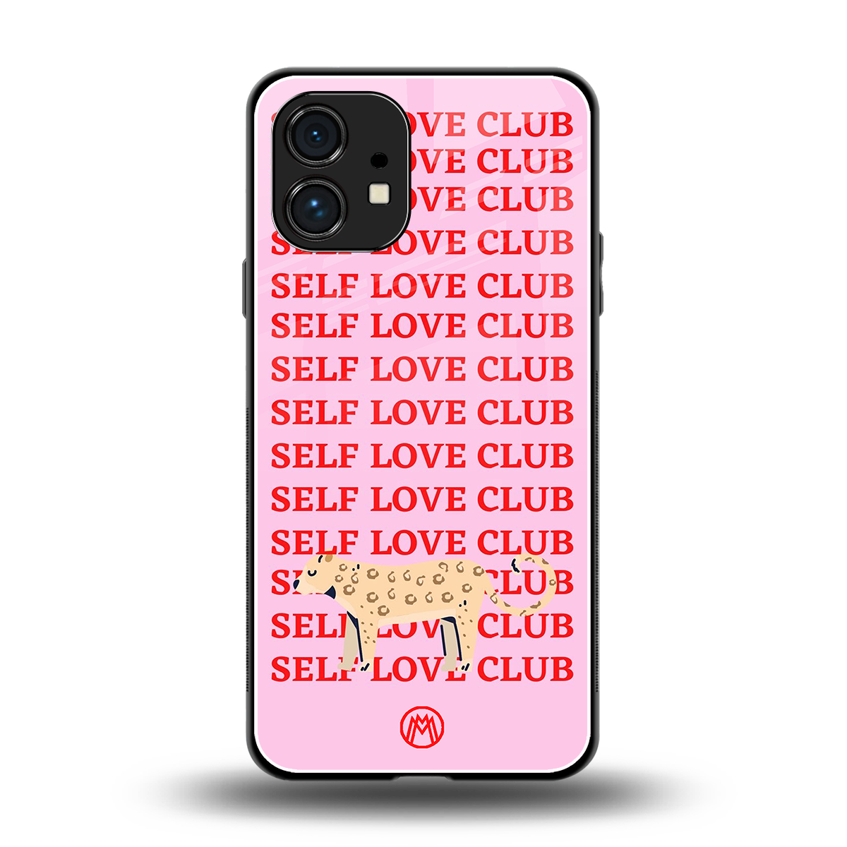 self love club back phone cover | glass case for nothing phone 1