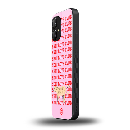 self love club back phone cover | glass case for nothing phone 1