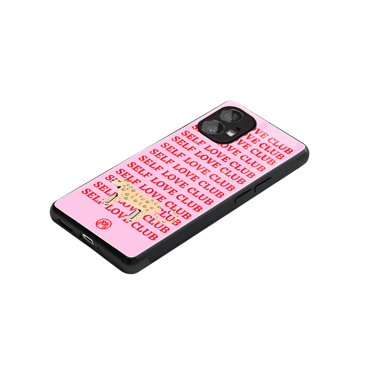 self love club back phone cover | glass case for nothing phone 1