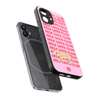 self love club back phone cover | glass case for nothing phone 2