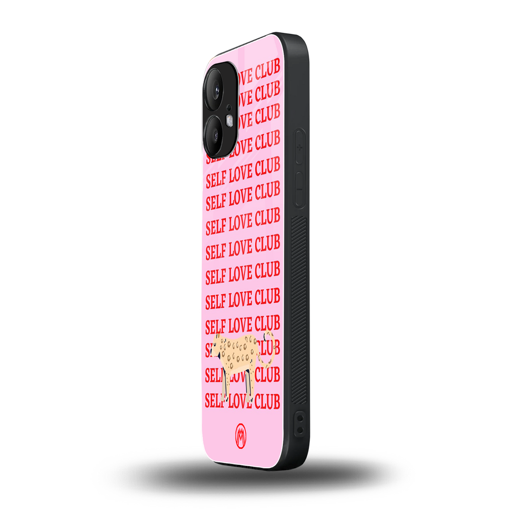self love club back phone cover | glass case for nothing phone 2