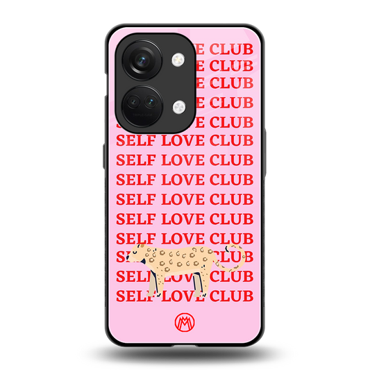 self love club back phone cover | glass case for oneplus nord 3