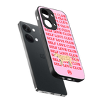 self love club back phone cover | glass case for oneplus nord 3
