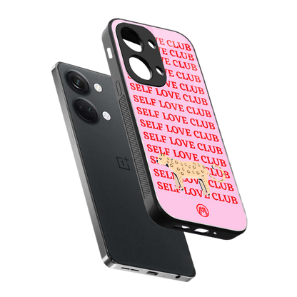 self love club back phone cover | glass case for oneplus nord 3