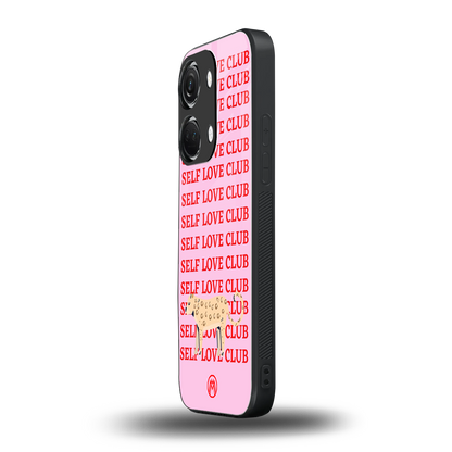 self love club back phone cover | glass case for oneplus nord 3